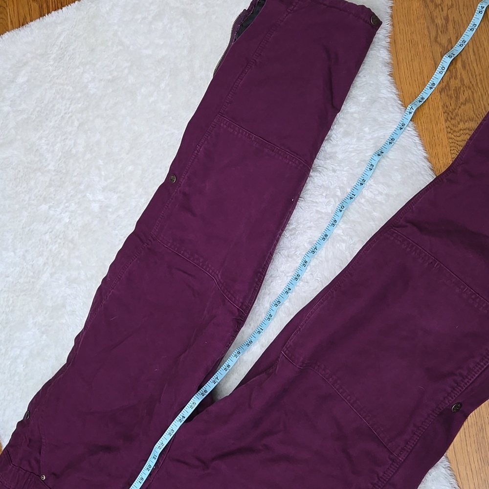 Berne Purple Insulated Snow Bibs, Youth Size Extra Large - Picture 8 of 13